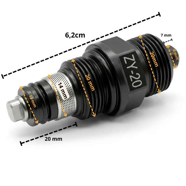 Safety (non-return) valve for vehicle lift 14mm / G20 - product photo