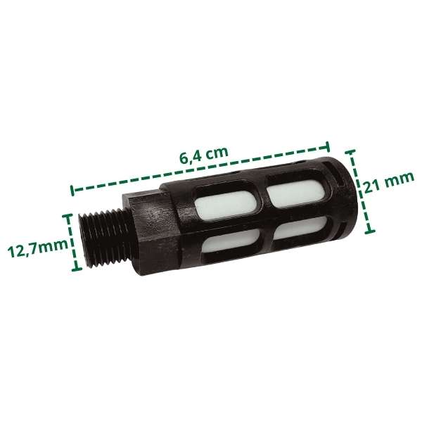 Tłumik plastikowy duży Gwint 12,7mm - zdjęcie produktu
