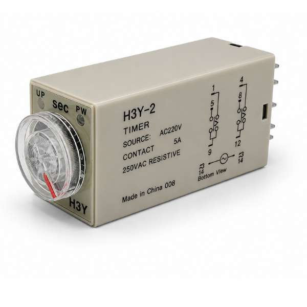 Przekaźnik czasowy 8-pinowy AC 220V, 10s