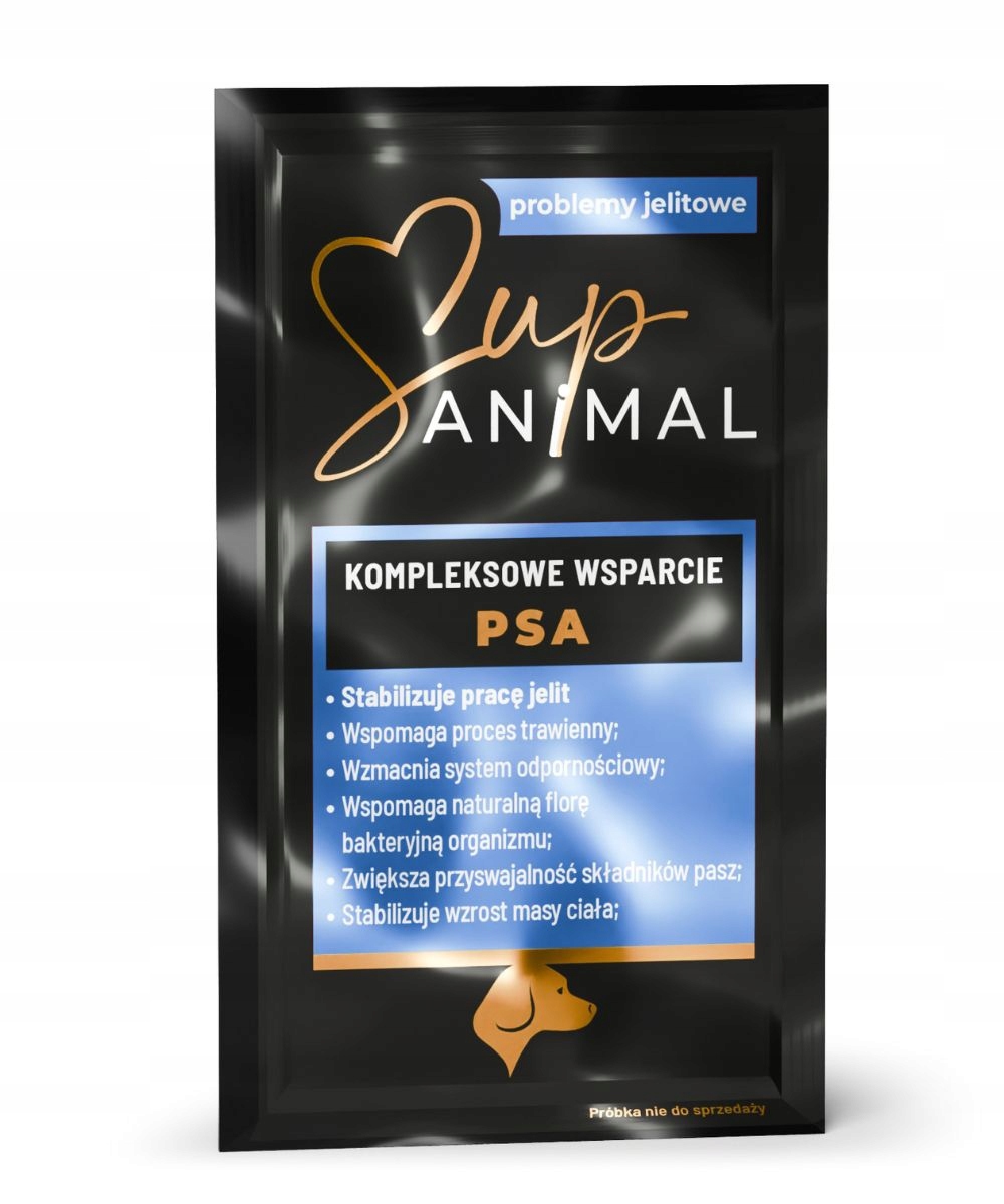 POSTBIOTYK DLA PSA MAŚLAN SupANIMAL problemy jelitowe DODATEK DO KARM PSÓW