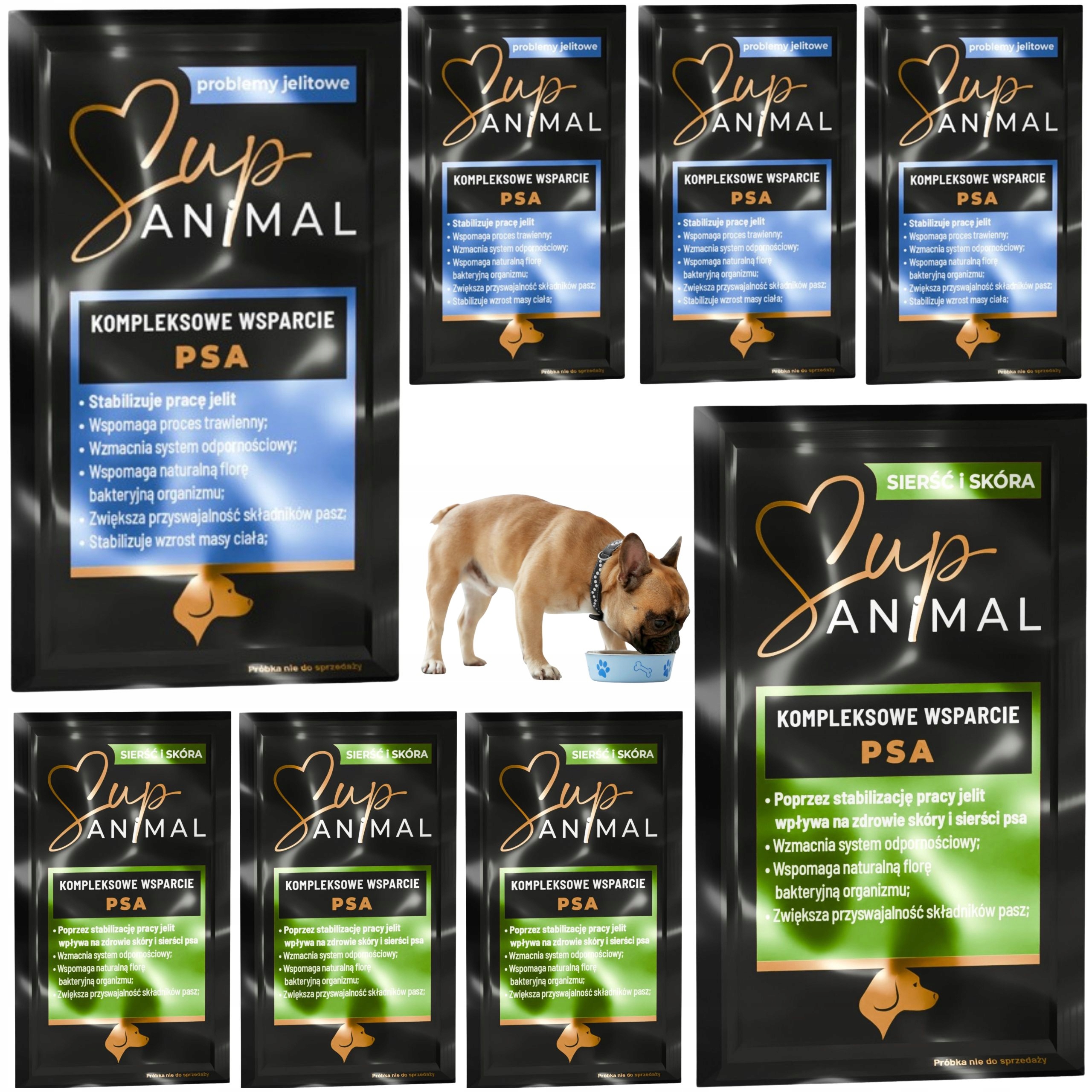 POSTBIOTYK DLA PSA MAŚLAN SupANIMAL ZDROWA SKÓRA SIERŚĆ JELITA DODATEK KARM