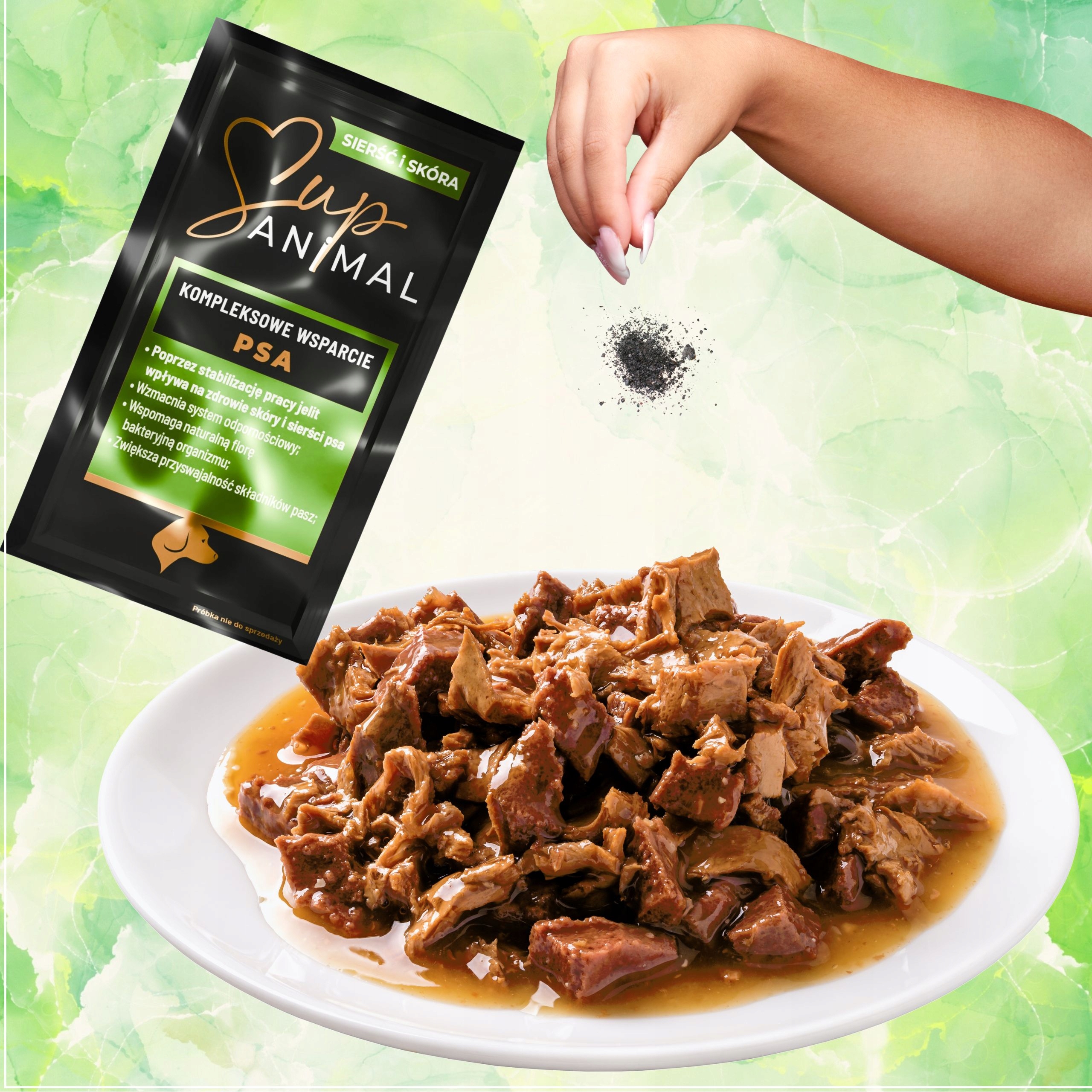 POSTBIOTYK DLA PSA MAŚLAN SupANIMAL ZDROWA SKÓRA SIERŚĆ DODATEK DO KARM