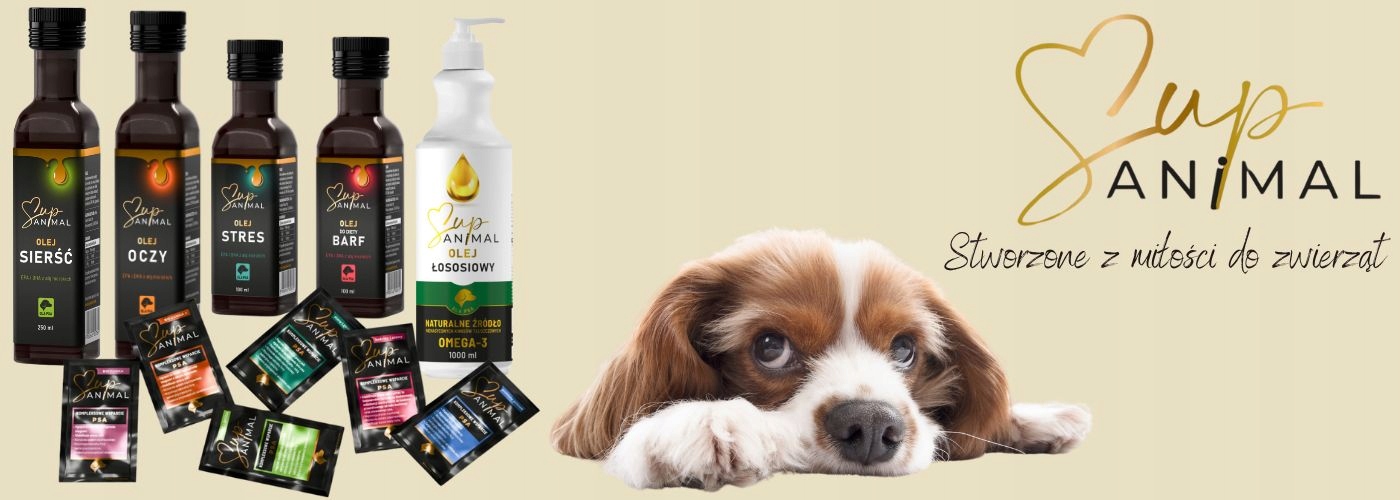 POSTBIOTYK DLA PSA MAŚLAN SupANIMAL ZDROWA SKÓRA SIERŚĆ DODATEK DO KARM