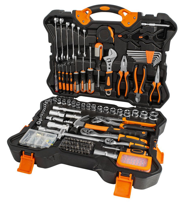 Zestaw narzędzi ręcznych premium 256 elementów w walizce