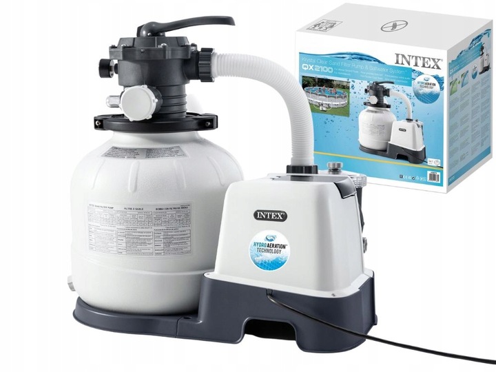 Pompa Piaskowa 7900 l/h z generatorem chloru Krystal Clear Intex 26676