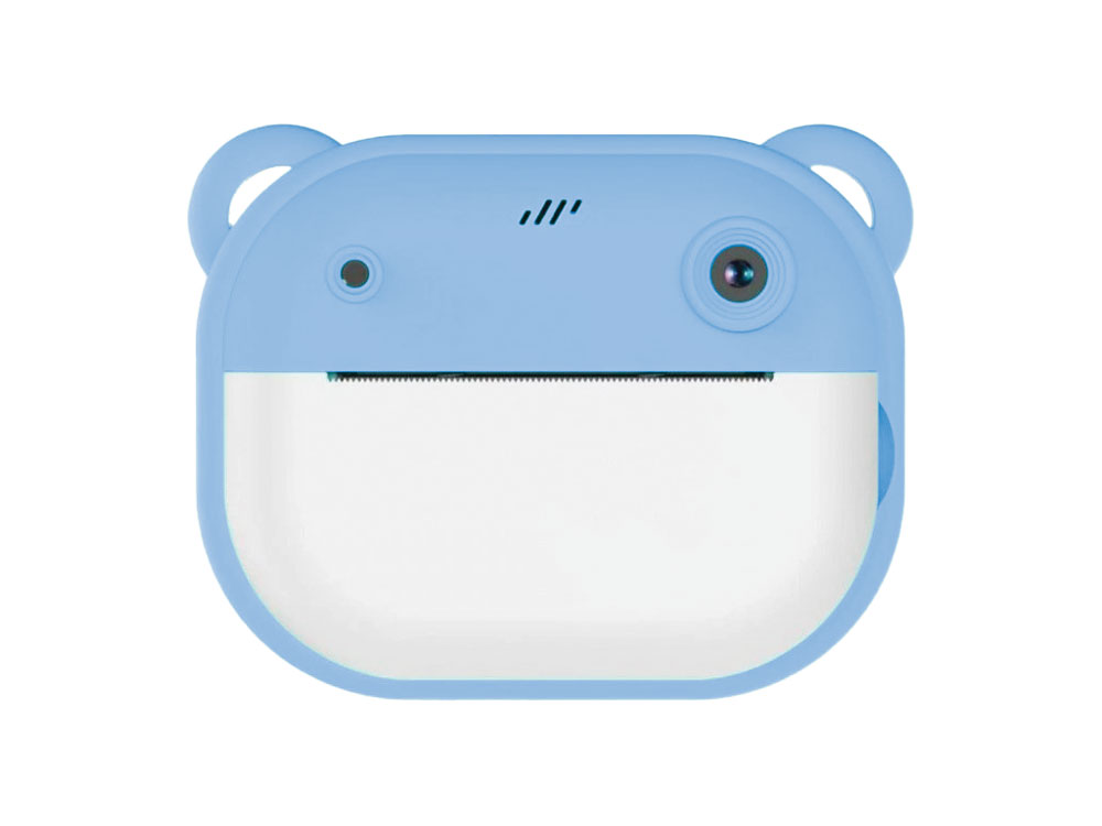 Aparat cyfrowy z drukarką InstantPrint natychmiastowy druk niebieski