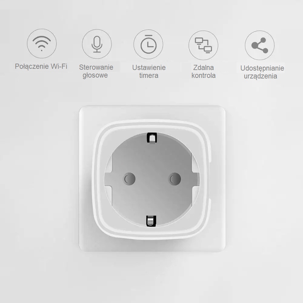 Inteligentne gniazdko Wi-Fi programator czasowy Smart Control EU16 Platinum