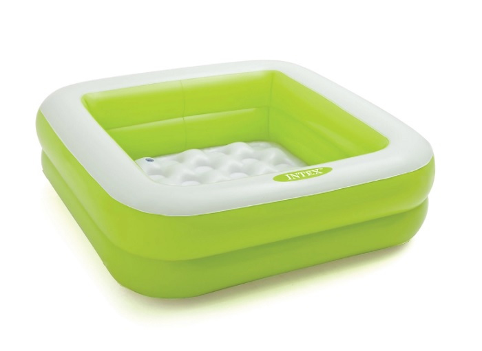 Basen dmuchany brodzik 85x85x25 cm Intex 57100 zielony