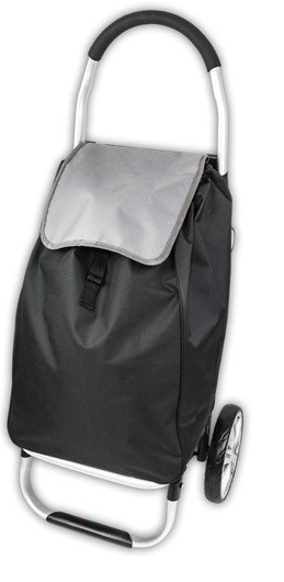 Torba na kółkach CARRY 53 l składany wózek na zakupy duża pojemność czarna