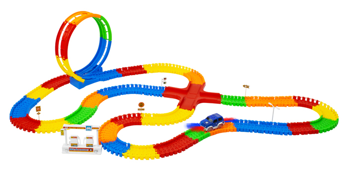 Tor wyścigowy świecący Maxi Race 282 elementy