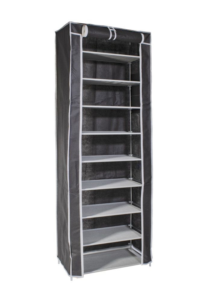 Tekstylna szafka na buty XXL 9 półek duża pojemna garderoba przedpokój