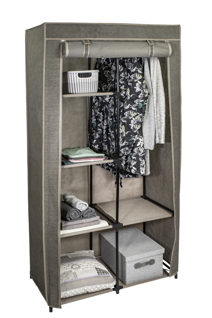 Szafa tekstylna składana z półkami szafka materiałowa