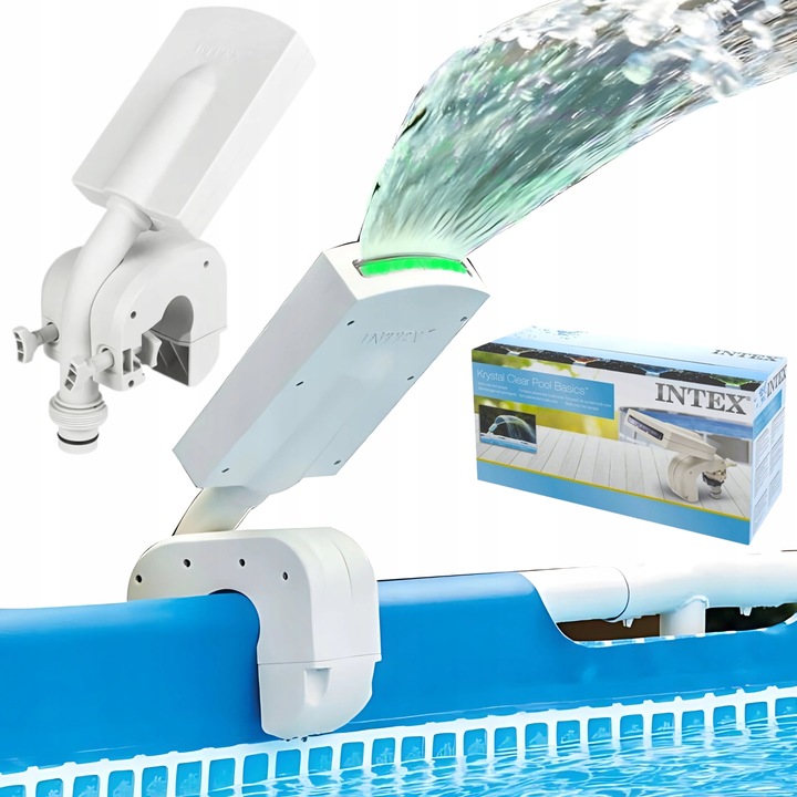 Fontanna spryskiwacz kolorowy LED kurtyna wodna do basenu #28089 Intex