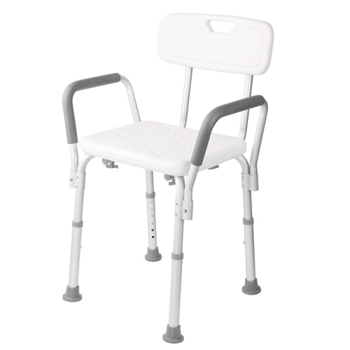Taboret łazienkowy krzesło z oparciem do wanny pod prysznic regulowane
