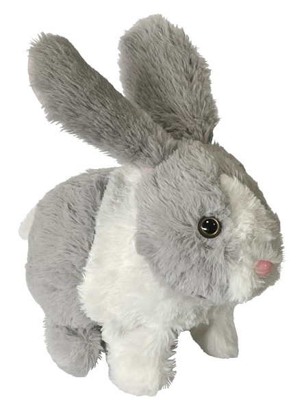 Króliczek interaktywny chrupie marchewkę skacze rusza uszkami maskotka