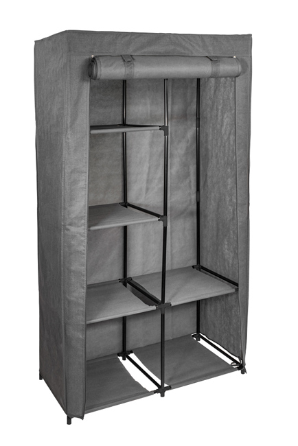 Szafa tekstylna składana z półkami szafka materiałowa