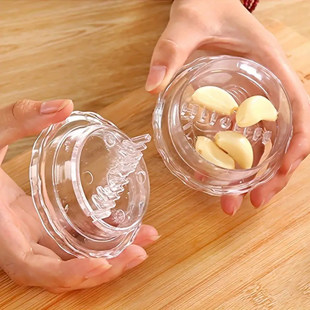 Siekacz i praska do czosnku 2w1 ręczny młynek kuchenny