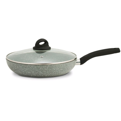 Patelnia ceramiczną z powłoką Stonite 24 cm ze zdejmowaną rączką pokrywka