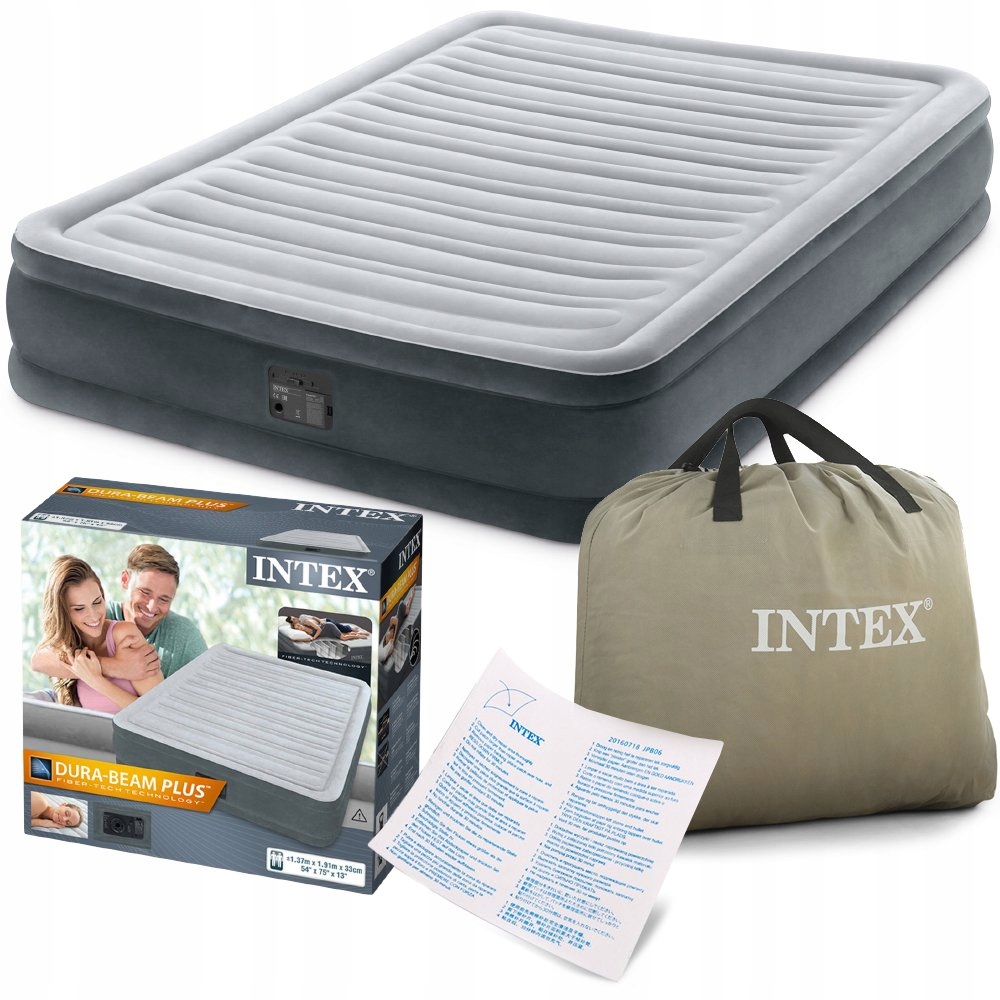Materac dmuchany Air Bed Comfort-Plush Queen 203x152x33 cm Intex 67770