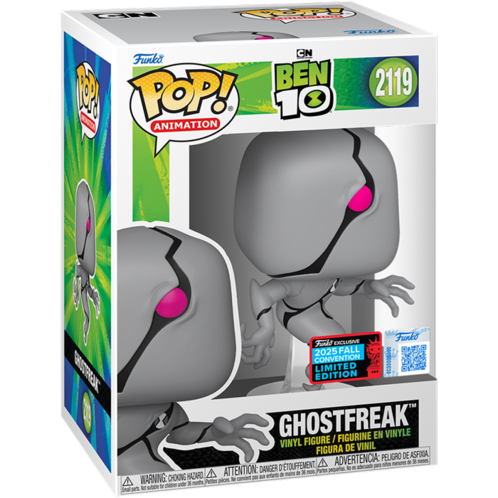 Figurina Funko POP Ben 10 2119 Ghostfreak, multicolor, 16x11x9cm