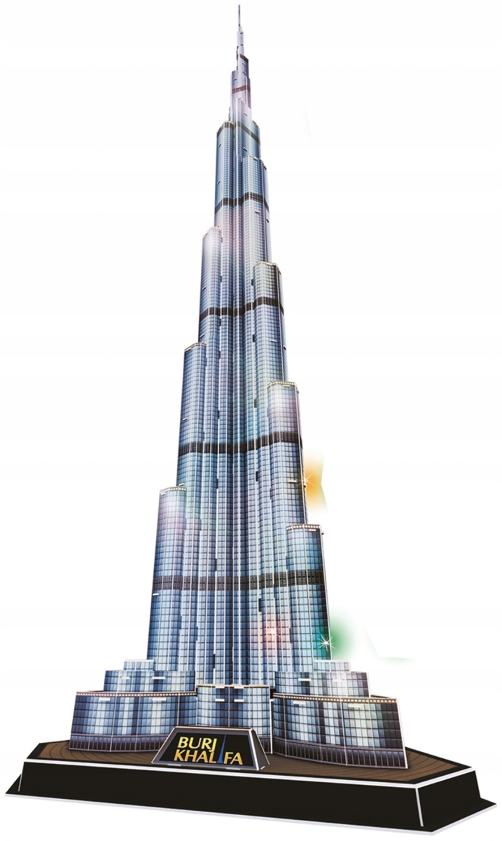 CUBIC FUN PUZZLE 3D LED BURJ KHALIFA 136 ELEMENTÓW - L133H
