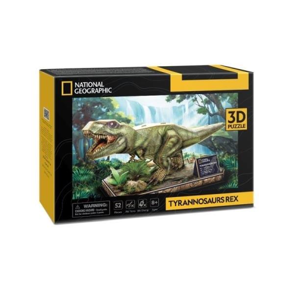 CUBIC FUN PUZZLE 3D NATIONAL GEOGRAPHIC T-REX - 52 ELEMENTY DS1051H