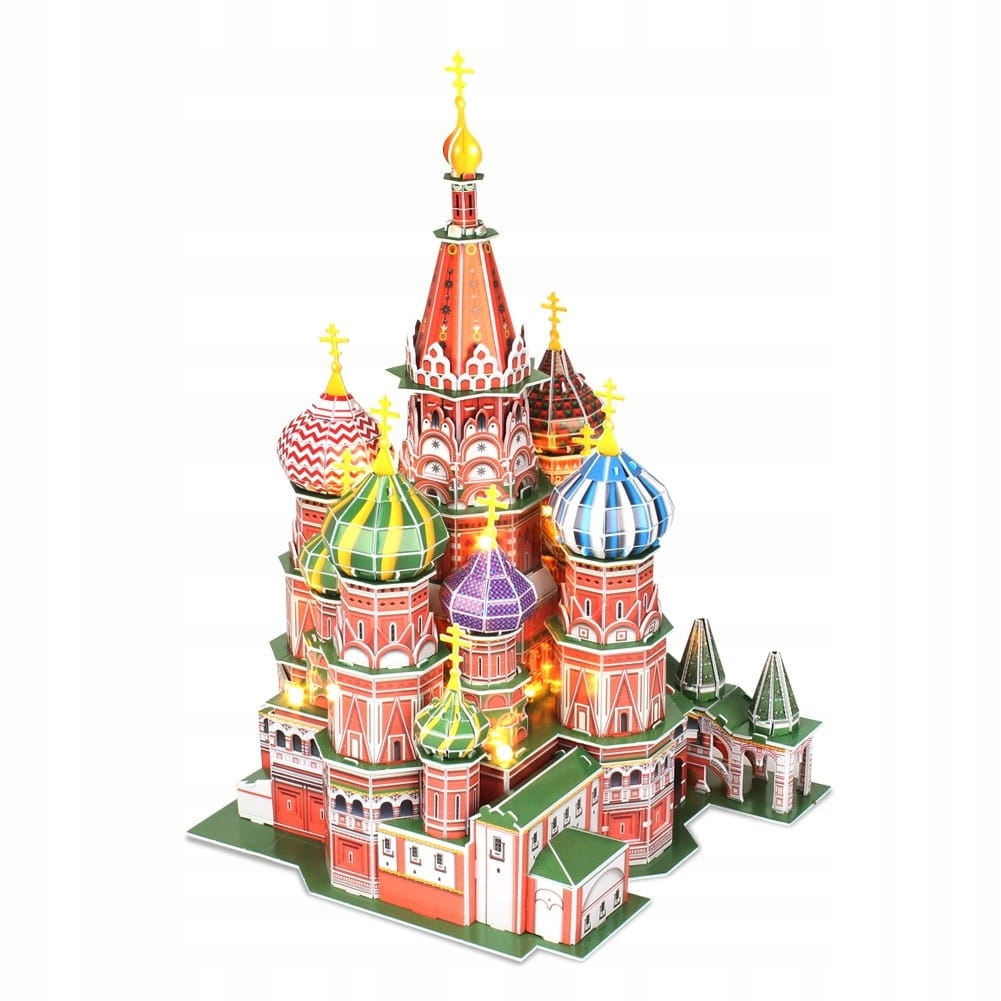 CUBIC FUN PUZZLE 3D LED KATEDRA ŚW. BAZYLA- L519H 128 ELEMENTÓW
