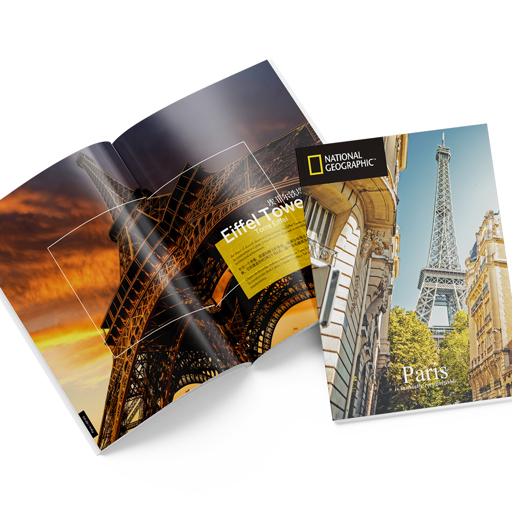 Cubic Fun Puzzle 3D National Geographic Eiffel Tower Paryż Paris DS0998h