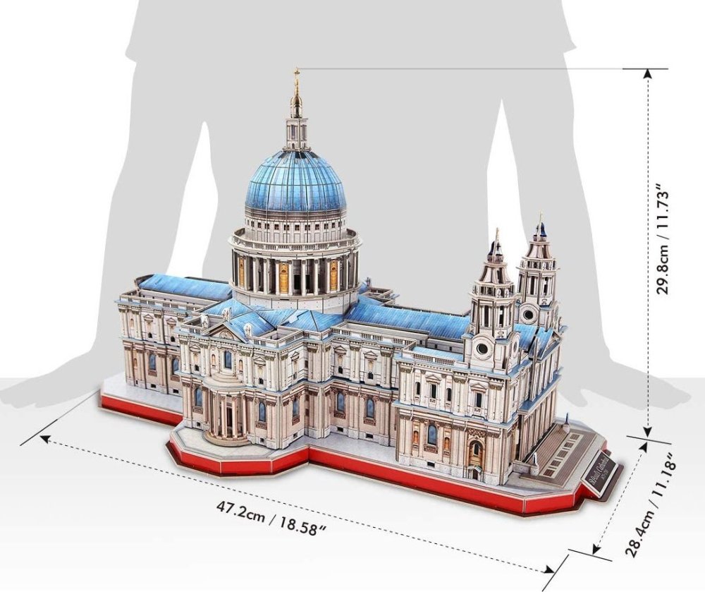 CUBIC FUN PUZZLE 3D KATEDRA ŚW. PAWŁA W LONDYNIE - MC270h - 643 ELEMENTY