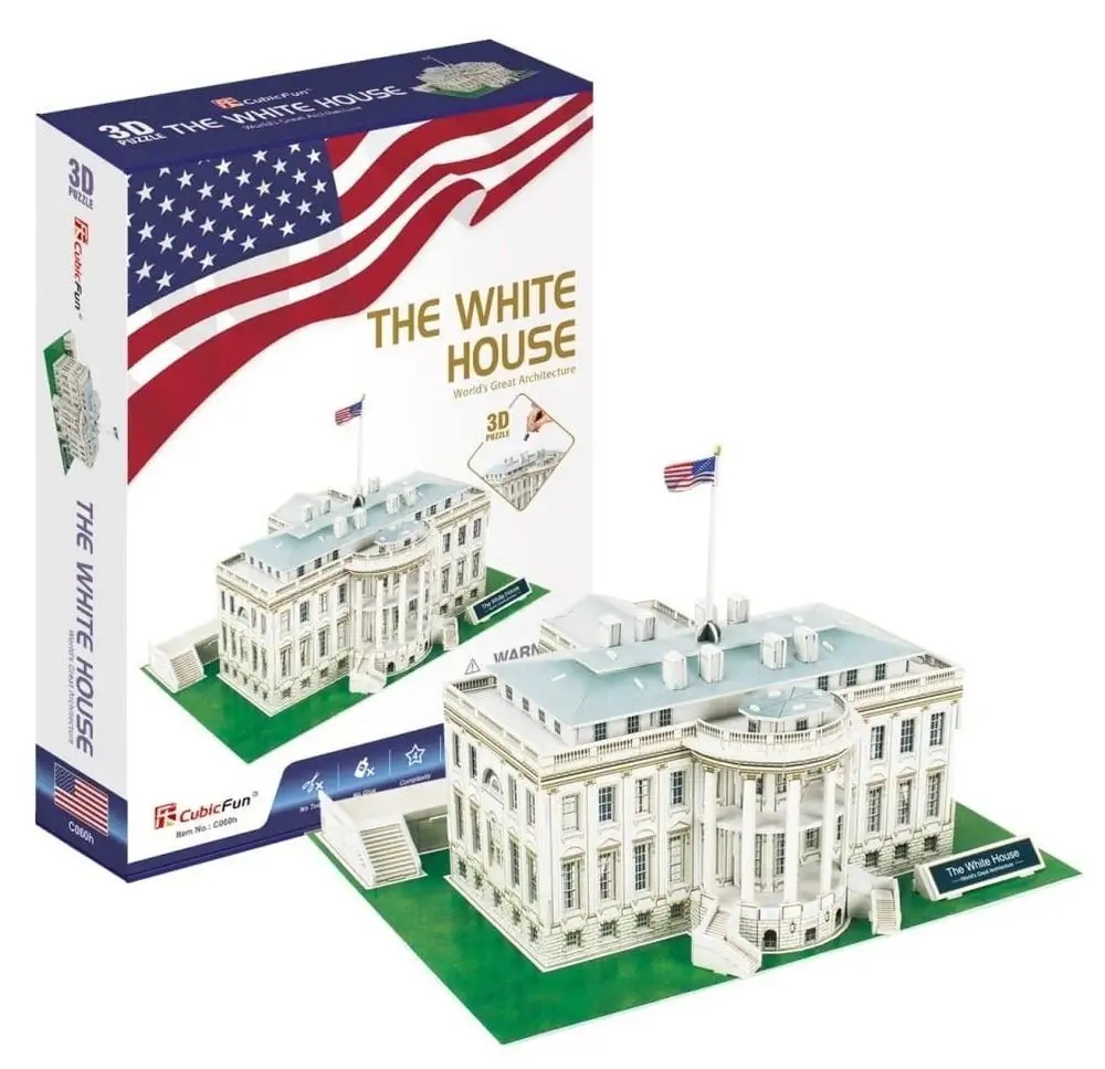 CUBIC FUN PUZZLE 3D BIAŁY DOM THE WHITE HOUSE 56 ELEMENTY - C060H