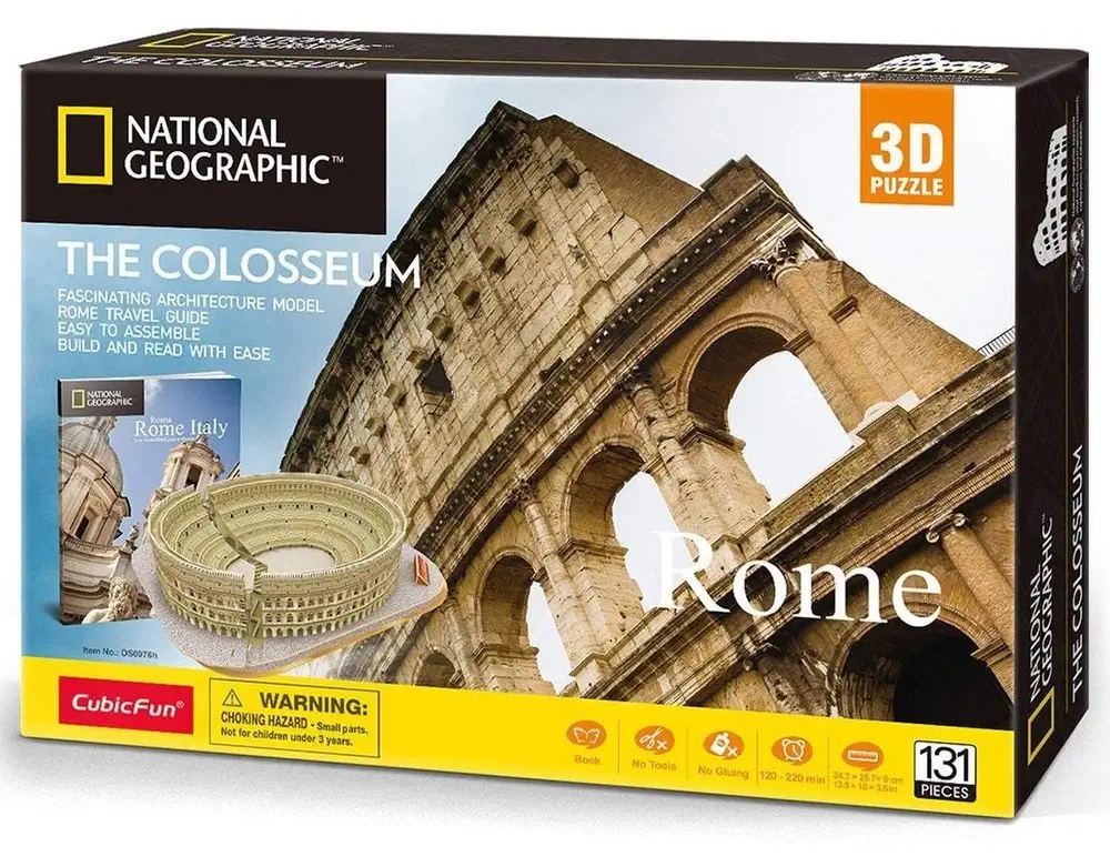 CUBIC FUN PUZZLE 3D NATIONAL GEOGRAPHIC THE COLOSSEUM - DS0976H.