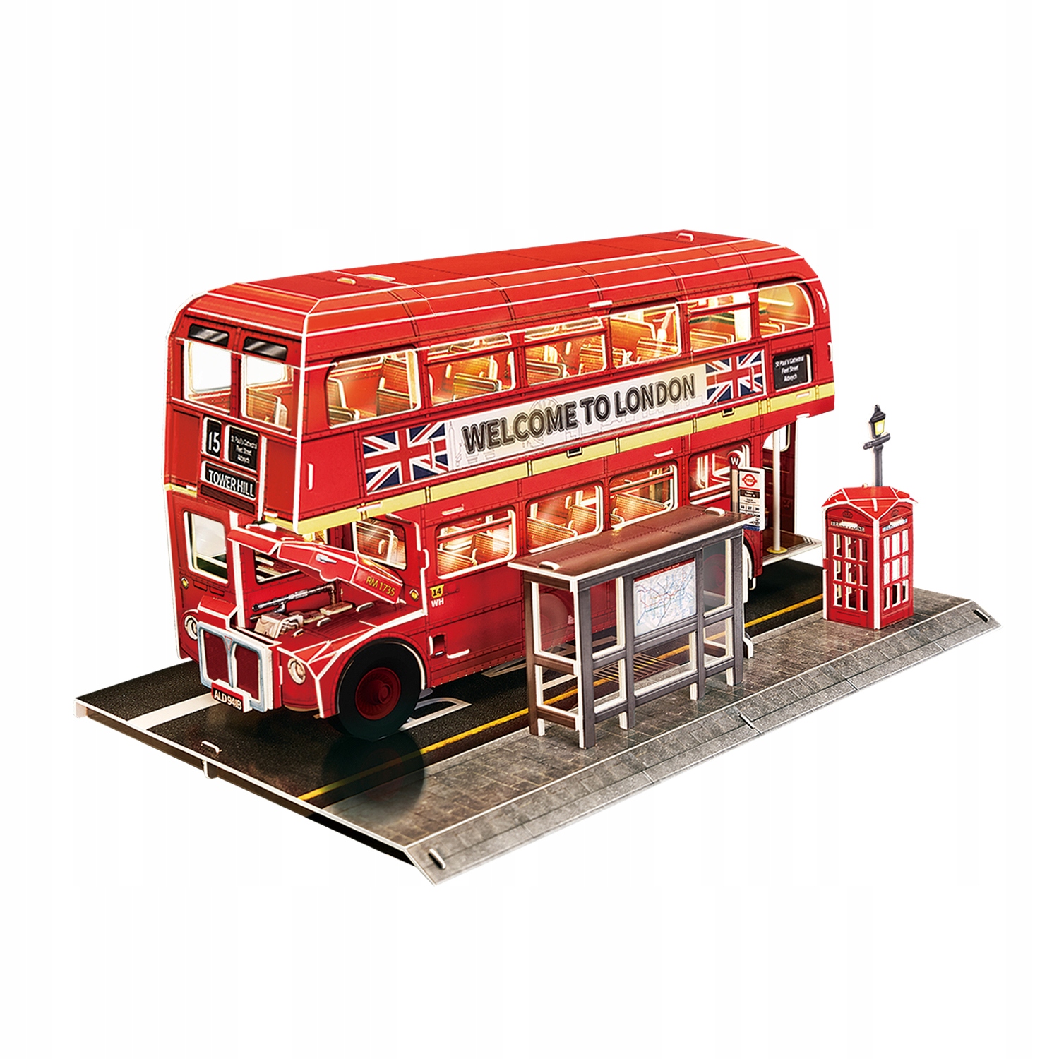 CUBIC FUN PUZZLE 3D LONDYŃSKI AUTOBUS 72 puzzle L538H
