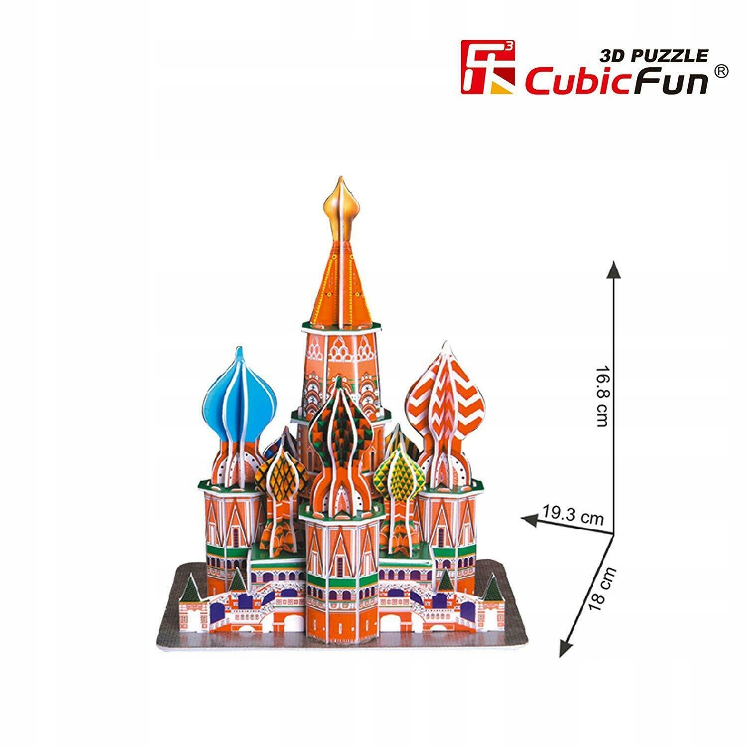 CUBIC FUN PUZZLE 3D LED KATEDRA ŚW. BAZYLA- L519H 128 ELEMENTÓW