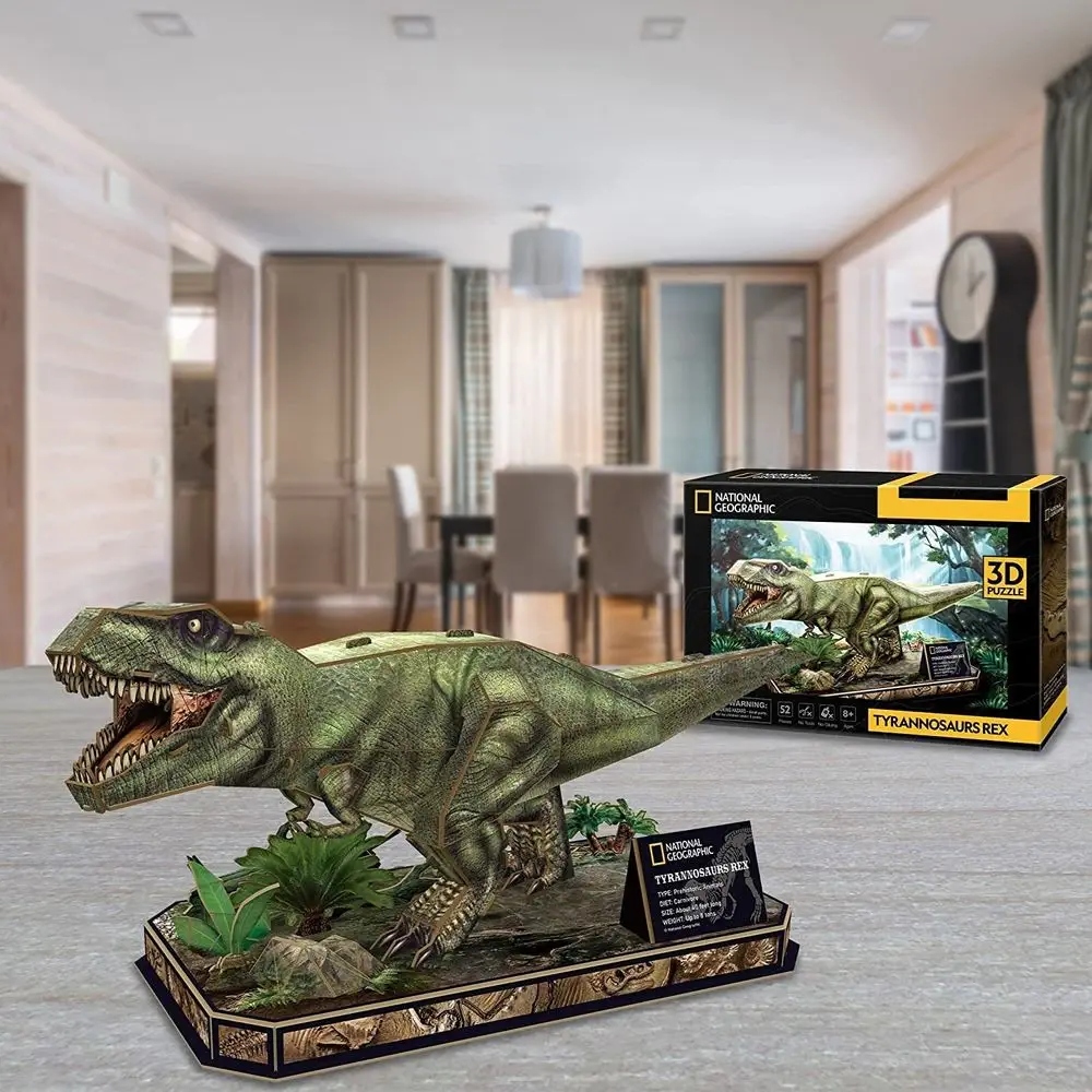 CUBIC FUN PUZZLE 3D NATIONAL GEOGRAPHIC T-REX - 52 ELEMENTY DS1051H