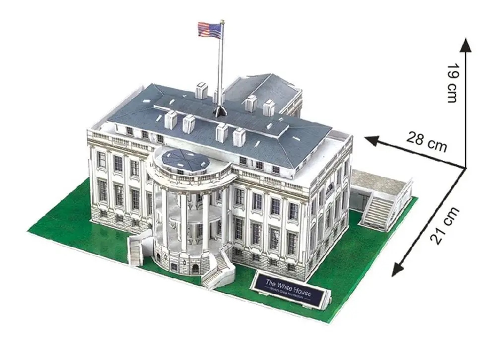 CUBIC FUN PUZZLE 3D BIAŁY DOM THE WHITE HOUSE 56 ELEMENTY - C060H