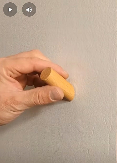 Drewniany Wieszak na Ścianę 5,5 cm Ubrania Ręczniki do Przedpokoju Hol 60mm