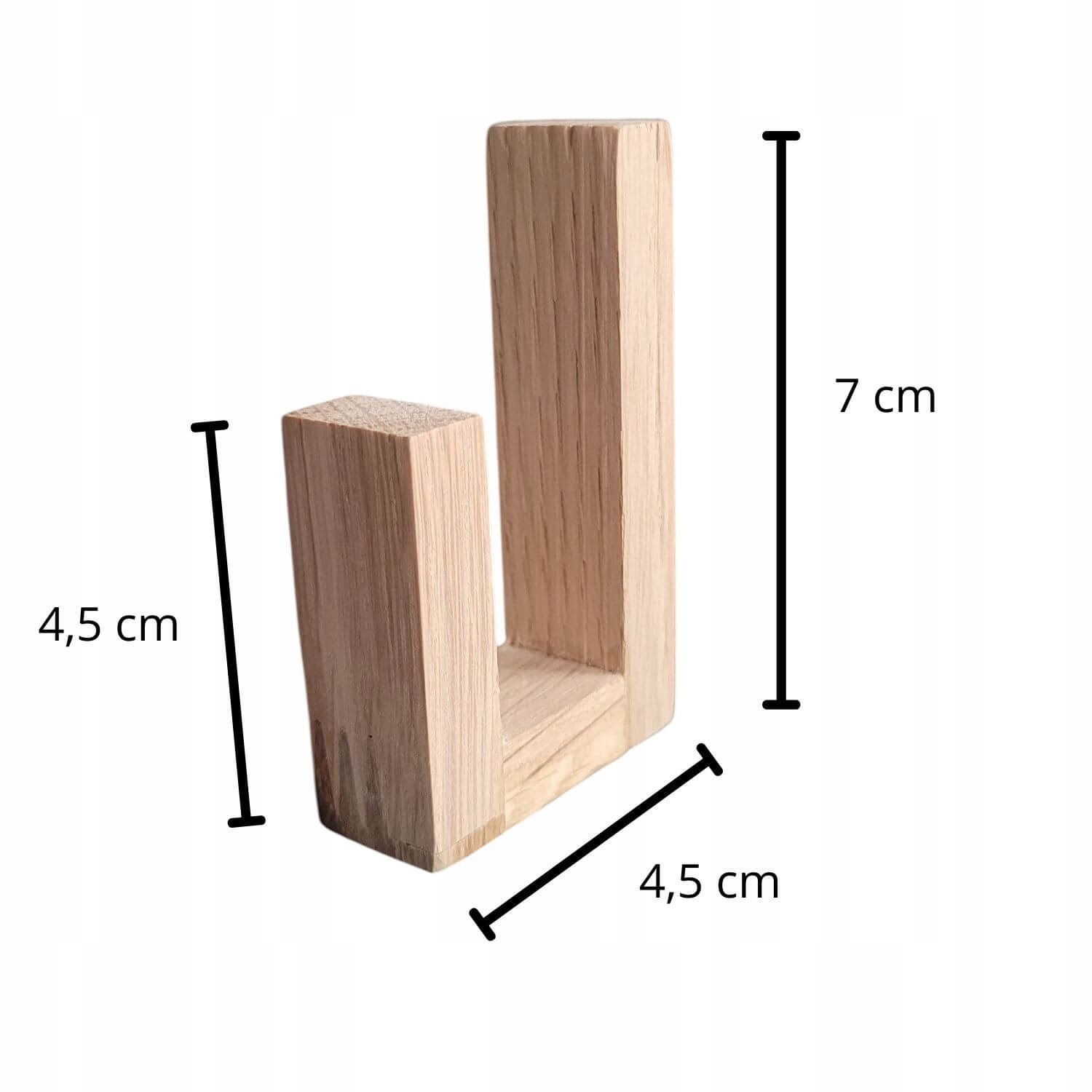 Wieszak Drewniany Samoprzylepny na Skarpety Mikołaja Kominek Dekoracje