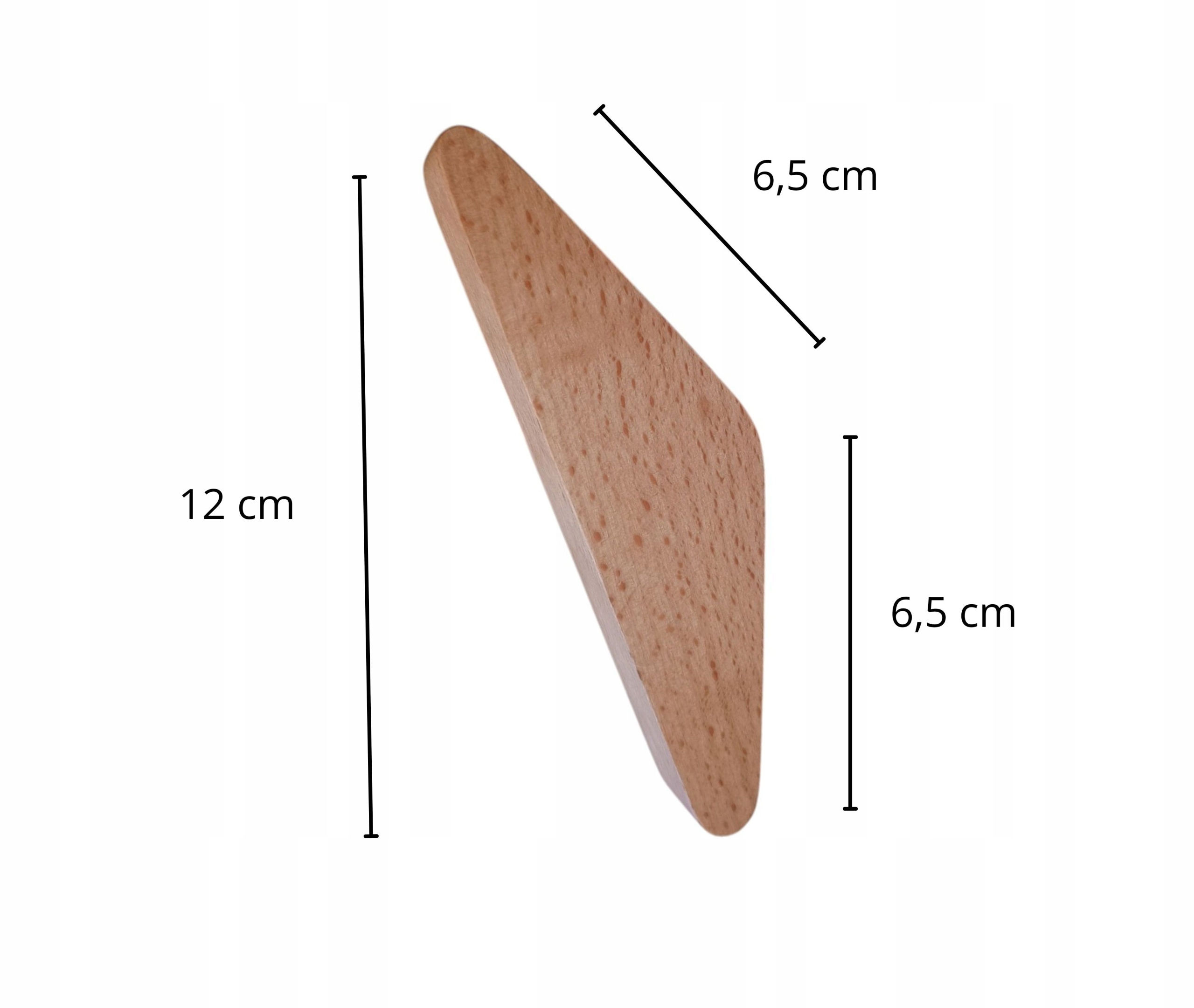 Wieszak z Drewna Litego Bukowego Własnej Roboty na Ścianę Korytarz Wiszący