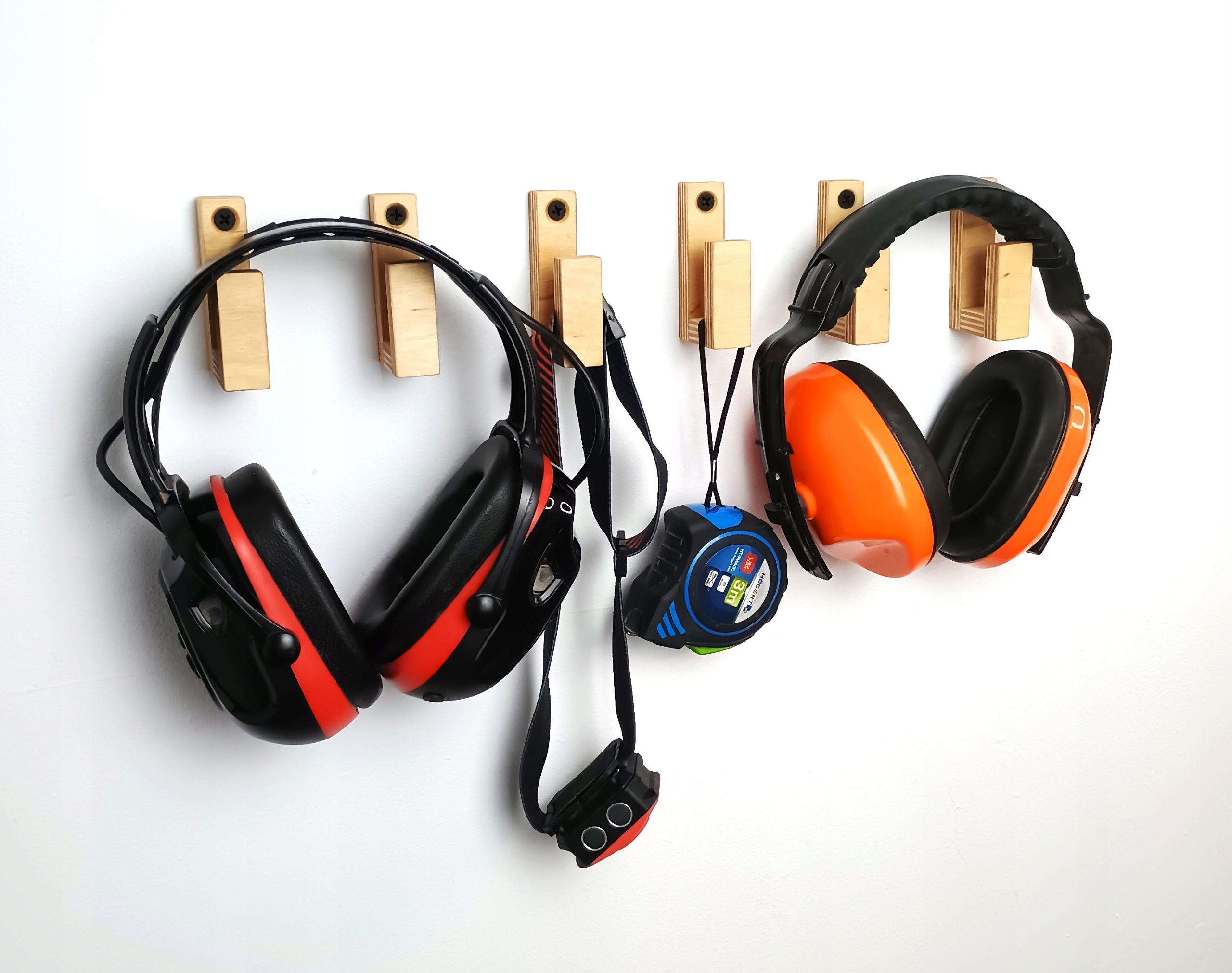 Wieszaki scienny drewniany na klucze przybory kuchenne czapki Sklejka Eko