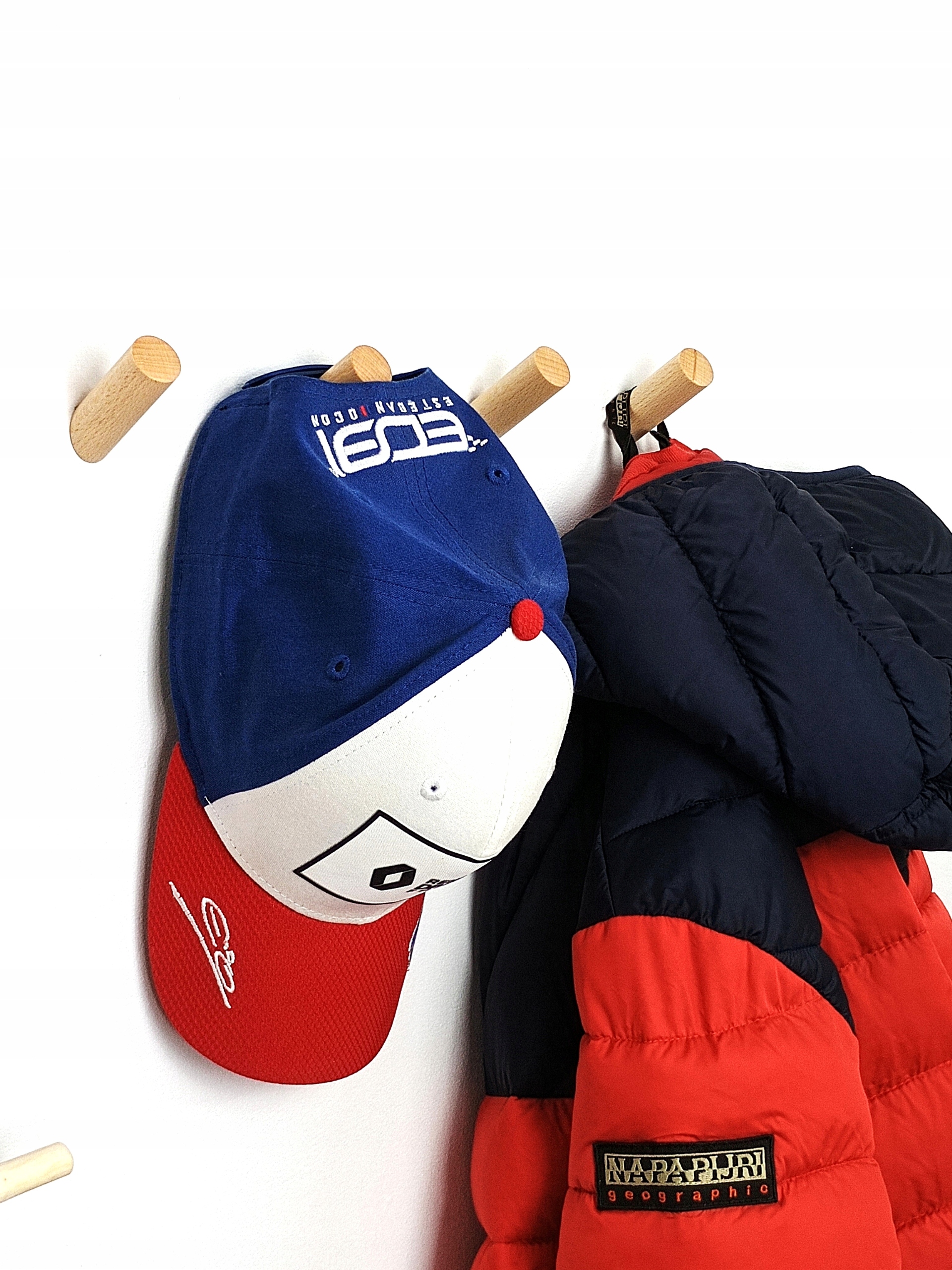 Wieszak Drewniany Kołek Ścienny Na Ubrania Owalny Uchwyt Do Wieszania Buk