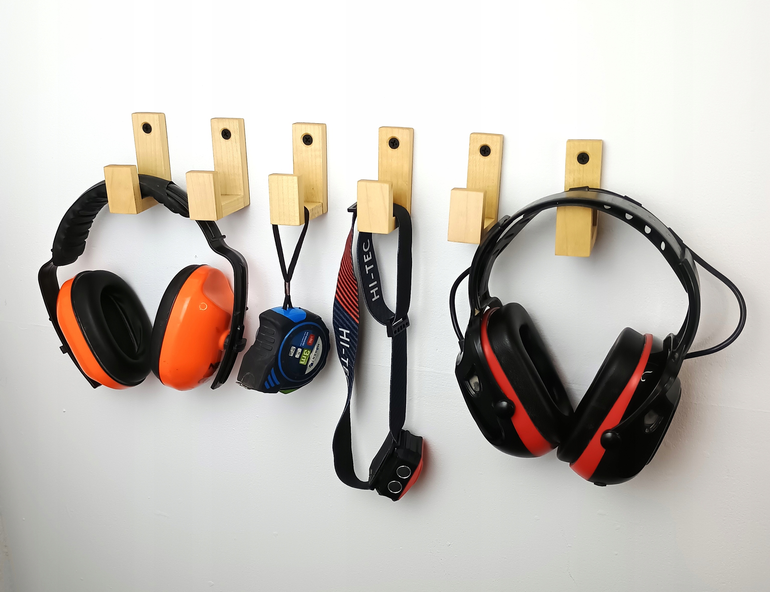 Wieszaki Dziecięce drewniane Haczyk na Kubki ubrania pojedynczy na ścianę