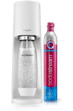 SodaStream Terra White Soda Maker + 3 x Siropes