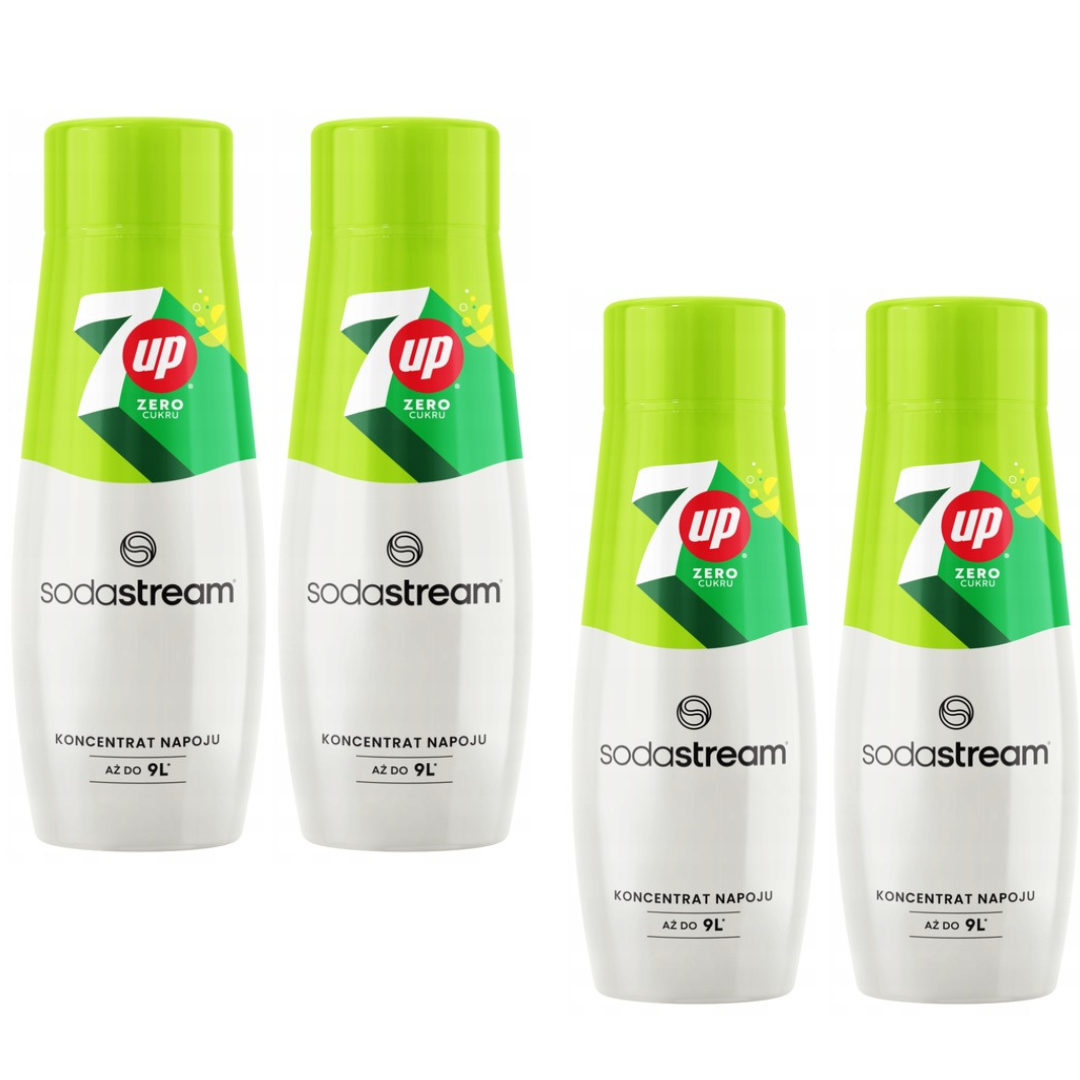 4x SodaStream 7UP ZERO syrups