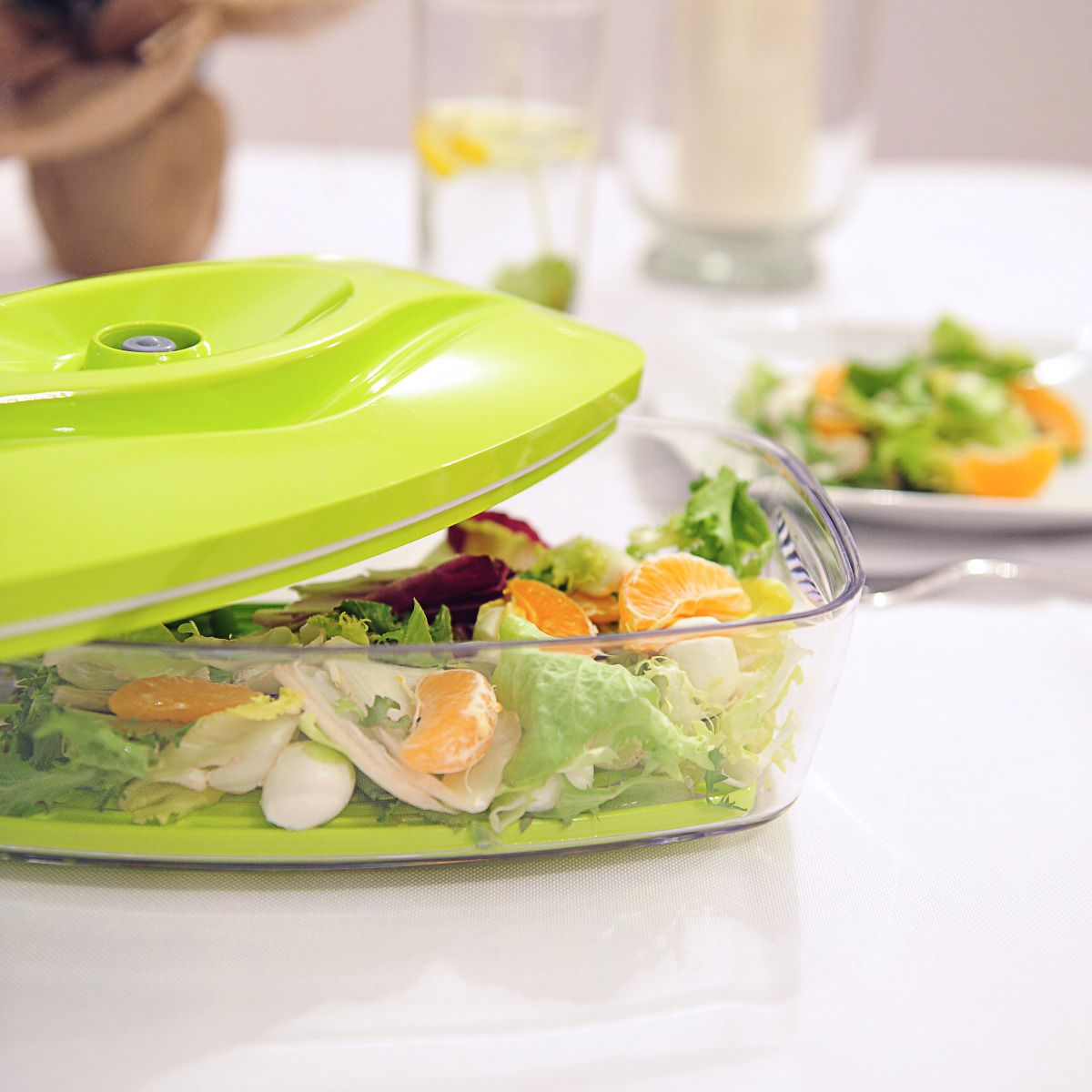 Ensemble de 5 contenants alimentaires sous vide SeeYoo Vert Citron
