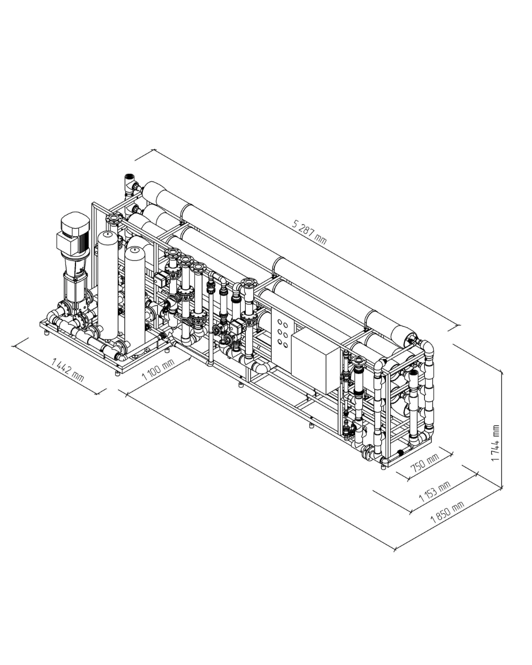 Système d’osmose inverse professionnel MO24 8"