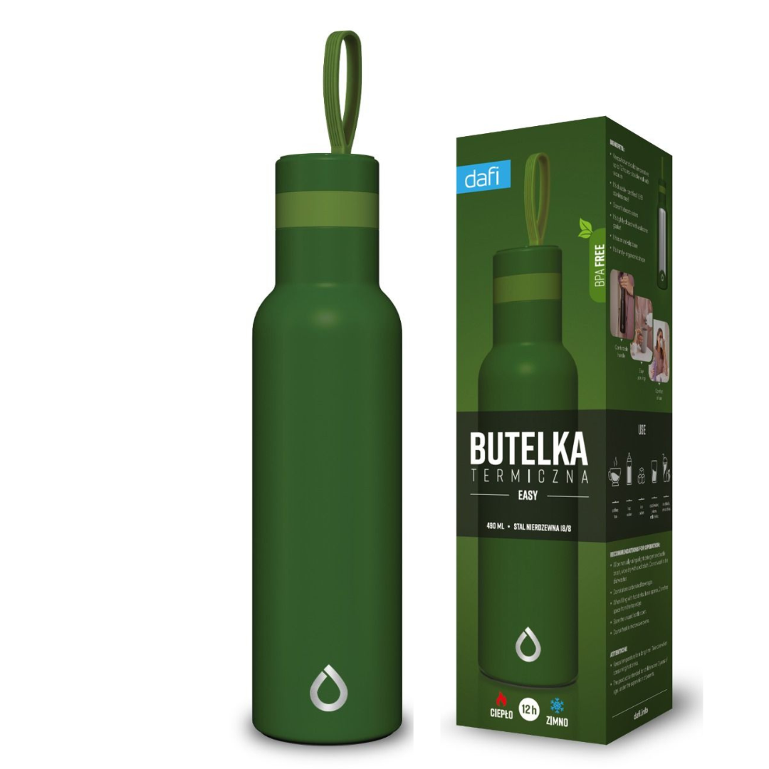 Bouteille Thermo Dafi EASY en Acier Inoxydable 0,49 l Vert Sauge