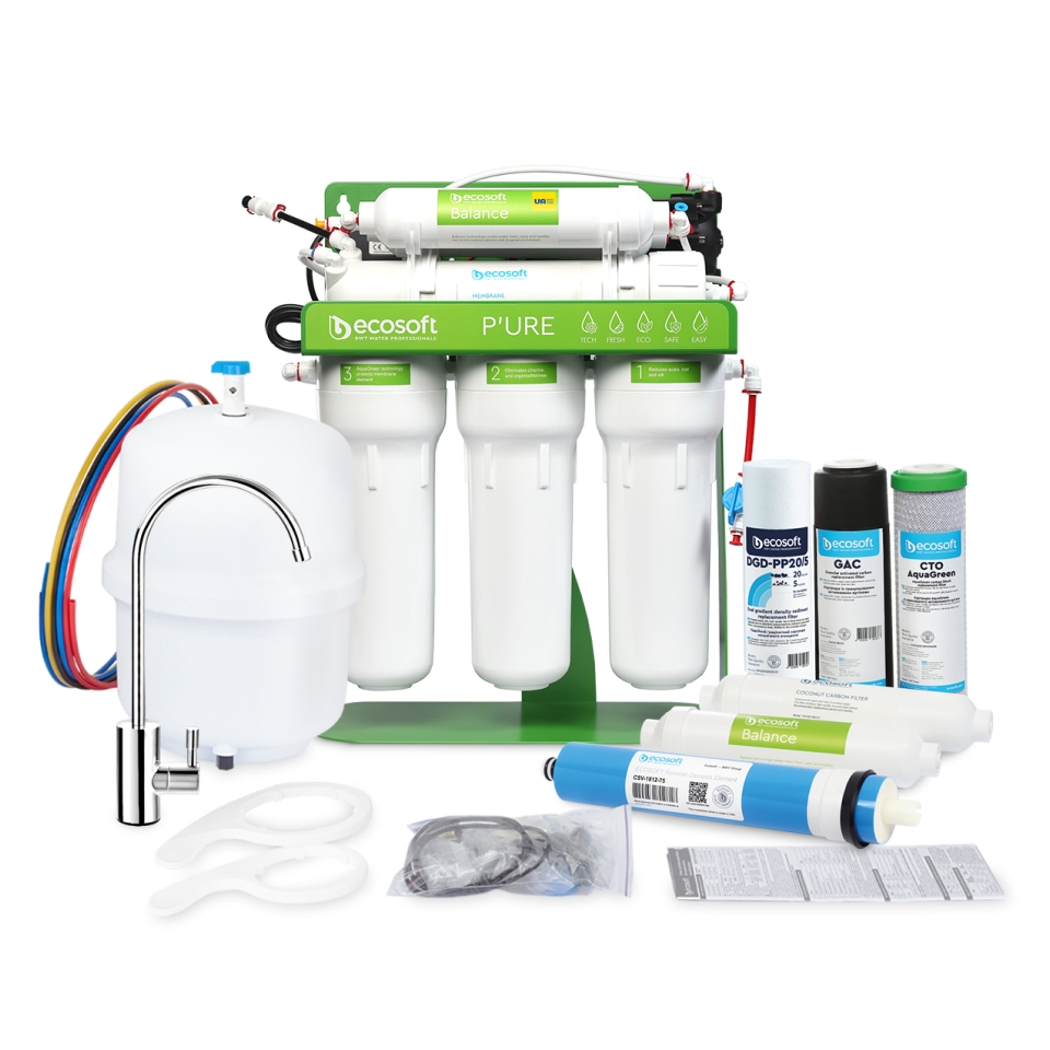 Ecosoft PURE Balance osmose inverse avec pompe