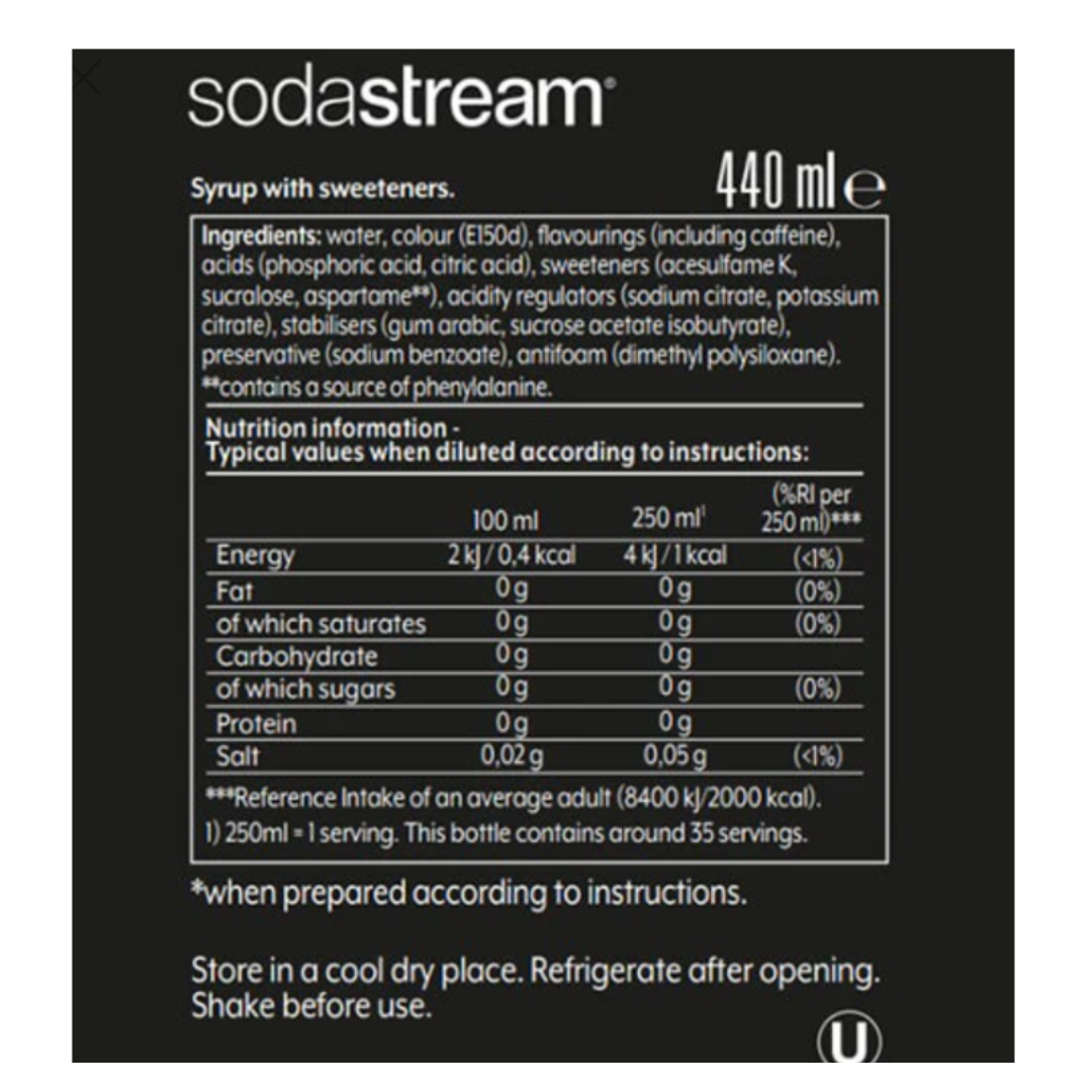 SodaStream TERRA Rouge Soda Maker + 3 x Concentrés