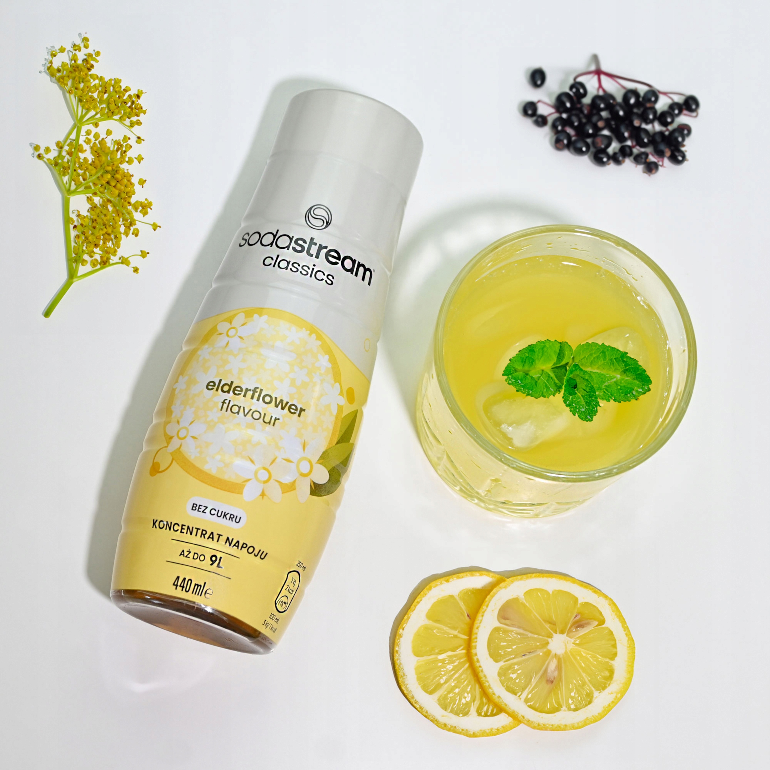 Sirop SodaStream FLEUR DE SUREAU ZERO 440 ml
