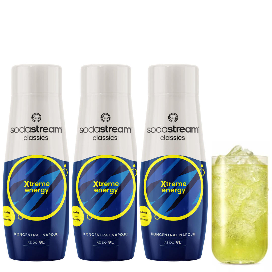 3x SodaStream Xtreme Energy sirops